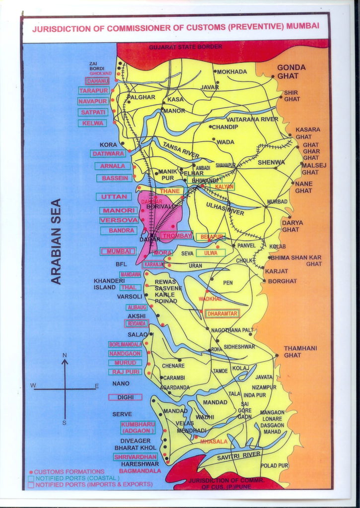 Mumbai Preventive Commissionerate From Dahanu to Shrivardhan